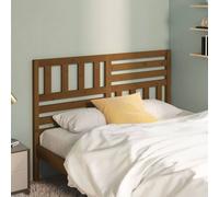 Berkfield Home Beautiful Bed Headboard Honey Brown 156x4x100 cm Solid Wood Pine | Size: 156 x 4 x 100 cm Berkfield Home Brown 156 x 4 x 100 cm