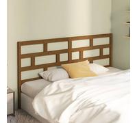 Berkfield Home Beautiful Bed Headboard Honey Brown 186x4x100 cm Solid Wood Pine | Size: 186 x 4 x 100 cm Berkfield Home Brown 186 x 4 x 100 cm