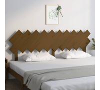 Berkfield Home Beautiful Bed Headboard Honey Brown 196x3x80.5 cm Solid Wood Pine Berkfield Home Brown 196x3x80.5 cm