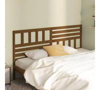 Berkfield Home Beautiful Bed Headboard Honey Brown 206x4x100 cm Solid Wood Pine | Size: 206 x 4 x 100 cm Berkfield Home Brown 206 x 4 x 100 cm