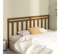 Berkfield Home Beautiful Bed Headboard Honey Brown 206x4x100 cm Solid Wood Pine | Size: 206 x 4 x 100 cm Berkfield Home Brown 206 x 4 x 100 cm