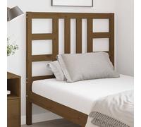 Berkfield Home Beautiful Bed Headboard Honey Brown 96x4x100 cm Solid Wood Pine | Size: 96 x 4 x 100 cm Berkfield Home Brown 96 x 4 x 100 cm