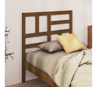 Berkfield Home Beautiful Bed Headboard Honey Brown 96x4x104 cm Solid Wood Pine | Size: 96 x 4 x 104 cm Berkfield Home Brown 96 x 4 x 104 cm
