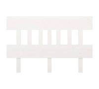 Berkfield Home Beautiful Bed Headboard White 123.5x3x81 cm Solid Wood Pine Berkfield Home White 123.5x3x81 cm