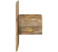 Berkfield Home Beautiful Bedside Cabinet 50x27x50 cm Solid Rough Wood Mango in Brown | Size: 50 x 27 x 50 cm Berkfield Home Brown 50 x 27 x 50 cm