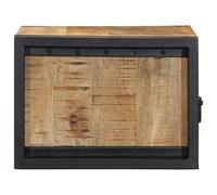 Berkfield Home Beautiful Bedside Cabinets 2 pcs 40x35x25 cm Solid Rough Wood Mango in Brown | Size: 40 x 35 x 25 cm Berkfield Home Brown 40 x 35 x 25 cm