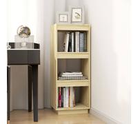 Berkfield Home Beautiful Book Cabinet/Room Divider 40x35x103 cm Solid Pinewood in Light Brown | Size: 40 x 35 x 103 cm Berkfield Home Light Brown 40 x 35 x 103 cm
