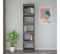 Berkfield Home Beautiful Book Cabinet/Room Divider Grey 40x35x167 cm Solid Wood Pine | Size: 40 x 35 x 167 cm Berkfield Home Grey 40 x 35 x 167 cm