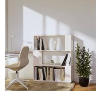 Berkfield Home Beautiful Book Cabinet/Room Divider White 80x25x101 cm Solid Wood Pine | Size: 80 x 25 x 101 cm Berkfield Home White 80 x 25 x 101 cm