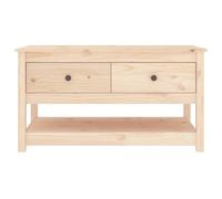 Berkfield Home Beautiful Coffee Table 102x49x55 cm Solid Wood Pine in Light Tan | Size: 102 x 49 x 55 cm Berkfield Home Light Tan 102 x 49 x 55 cm