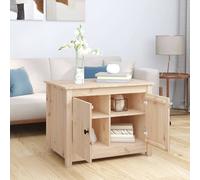 Berkfield Home Beautiful Coffee Table 71x49x55 cm Solid Wood Pine in Natural | Size: 71 x 49 x 55 cm Berkfield Home Natural 71 x 49 x 55 cm