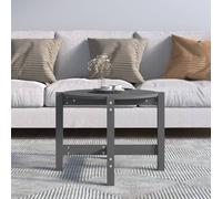 Berkfield Home Beautiful Coffee Table Grey Ã˜ 62.5x45 cm Solid Wood Pine Berkfield Home Grey 62.5x45 cm