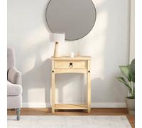 Berkfield Home Beautiful Console Table Corona 55x35x73 cm Solid Wood Pine in Light Tan | Size: 55 x 35 x 73 cm Berkfield Home Light Tan 55 x 35 x 73 cm