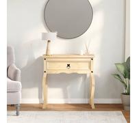 Berkfield Home Beautiful Console Table Corona 73x35x73 cm Solid Wood Pine in Light Tan | Size: 73 x 35 x 73 cm Berkfield Home Light Tan 73 x 35 x 73 cm