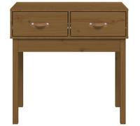 Berkfield Home Beautiful Console Table Honey Brown 76.5x40x75 cm Solid Wood Pine Berkfield Home Brown 76.5x40x75 cm