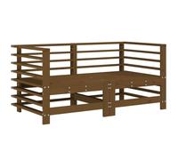 Berkfield Home Beautiful Corner Sofas with Cushions 2 pcs Honey Brown Solid Wood Pine Berkfield Home Brown