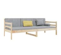 Berkfield Home Beautiful Day Bed 80x200 cm Solid Wood Pine in Natural Berkfield Home Natural 80x200 cm