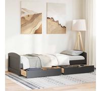 Berkfield Home Beautiful Day Bed with 2 Drawers without Mattress IRUN Black 90x200 cm Berkfield Home Black 90x200 cm