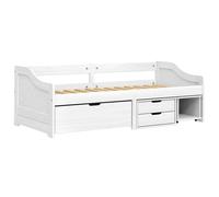 Berkfield Home Beautiful Day Bed with 3 Drawers without Mattress "IRUN" White 90 Berkfield Home White