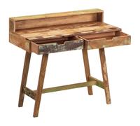 Berkfield Home Beautiful Desk Solid Reclaimed Wood Berkfield Home Multicolor