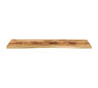 Berkfield Home Beautiful Desk Top with Curve 110x60x2.5 cm Solid Wood Rough Mango in Brown Berkfield Home Brown 110x60x2.5 cm