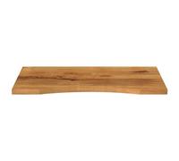 Berkfield Home Beautiful Desk Top with Curve 80x60x2.5 cm Solid Wood Rough Mango in Brown Berkfield Home Brown 80x60x2.5 cm