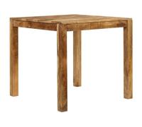 Berkfield Home Beautiful Dining Table Solid Mango Wood 82x80x76 cm in Brown | Size: 82 x 80 x 76 cm Berkfield Home Brown 82 x 80 x 76 cm