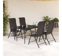 Berkfield Home Beautiful Folding Garden Chairs 4 pcs Black Coffee Poly Rattan Berkfield Home Black