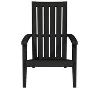 Berkfield Home Beautiful Garden Adirondack Chair Black Polypropylene Berkfield Home Black