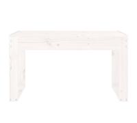 Berkfield Home Beautiful Garden Bench White 80x38x45 cm Solid Wood Pine | Size: 80 x 38 x 45 cm Berkfield Home White 80 x 38 x 45 cm