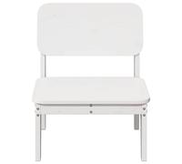 Berkfield Home Beautiful Garden Chair White 60x52.5x72 cm Solid Wood Pine Berkfield Home White 60x52.5x72 cm