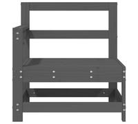 Berkfield Home Beautiful Garden Corner Sofa Grey Solid Wood Pine Berkfield Home Grey