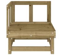 Berkfield Home Beautiful Garden Corner Sofa Impregnated Wood Pine in Brown Berkfield Home Brown