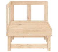 Berkfield Home Beautiful Garden Corner Sofa Solid Wood Pine in Light Tan Berkfield Home Light Tan