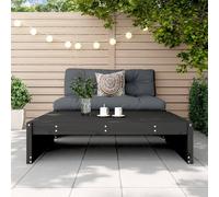 Berkfield Home Beautiful Garden Footstool Black 120x80 cm Solid Wood Pine Berkfield Home Black 120x80 cm