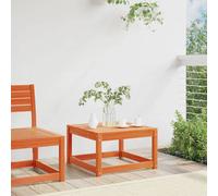 Berkfield Home Beautiful Garden Footstool Wax Brown Solid Wood Pine in Orange Berkfield Home Orange