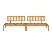 Berkfield Home Beautiful Garden Pallet Middle Sofas 2 pcs Solid Wood Acacia in Brown Berkfield Home Brown