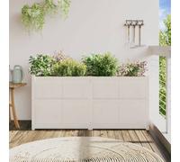 Berkfield Home Beautiful Garden Planter White 150x50x70 cm Solid Wood Pine | Size: 150 x 50 x 70 cm Berkfield Home White 150 x 50 x 70 cm