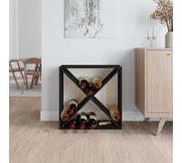 Berkfield Home Beautiful Wine Cabinet Black 62x25x62 cm Solid Wood Pine | Size: 62 x 25 x 62 cm Berkfield Home Black 62 x 25 x 62 cm
