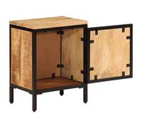 Berkfield Home Bed Cabinet 40x30x52.5 cm Solid Rough Wood Mango in Brown Berkfield Home Brown 40x30x52.5 cm