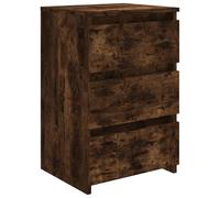 Berkfield Home Bed Cabinet Smoked Oak 40x35x62.5 cm Engineered Wood in Brown Berkfield Home Brown 40x35x62.5 cm