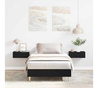 Berkfield Home Bed Frame Black Oak 203 x 101 x 25 cm Engineered Wood Berkfield Home Black 203 x 101 x 25 cm