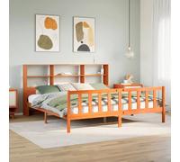 Berkfield Home Bed Frame Frame Smoked Oak 75x190 cm Small Single Wood in Brown | Size: Super King Berkfield Home Brown Super King