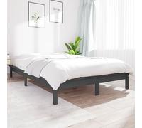 Berkfield Home Bed Frame Grey 160x200 cm Solid Wood Pine Berkfield Home Grey 160x200 cm