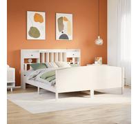 Berkfield Home Bed Frame w/Drawers Frame Concrete Grey 75x190 cm Small Single in White | Size: Super King Berkfield Home White Super King