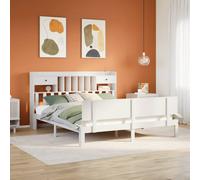 Berkfield Home Bed Frame w/Drawers Frame Sonoma Oak 120x190 cm Small Double in White | Size: Super King Berkfield Home White Super King