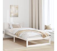 Berkfield Home Bed Frame White Pine wood Single Size Sturdy Berkfield Home White