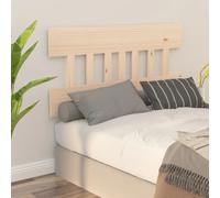 Berkfield Home Bed Headboard 123.5x3x81 cm Solid Wood Pine in Brown Berkfield Home Brown 123.5x3x81 cm