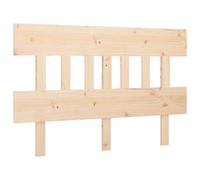 Berkfield Home Bed Headboard 123.5x3x81 cm Solid Wood Pine in Light Oak Berkfield Home Light Oak 123.5x3x81 cm
