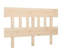 Berkfield Home Bed Headboard 203.5x3x81 cm Solid Wood Pine in Light Oak Berkfield Home Light Oak 203.5x3x81 cm